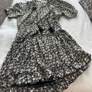 Heartloom black and white flower dress